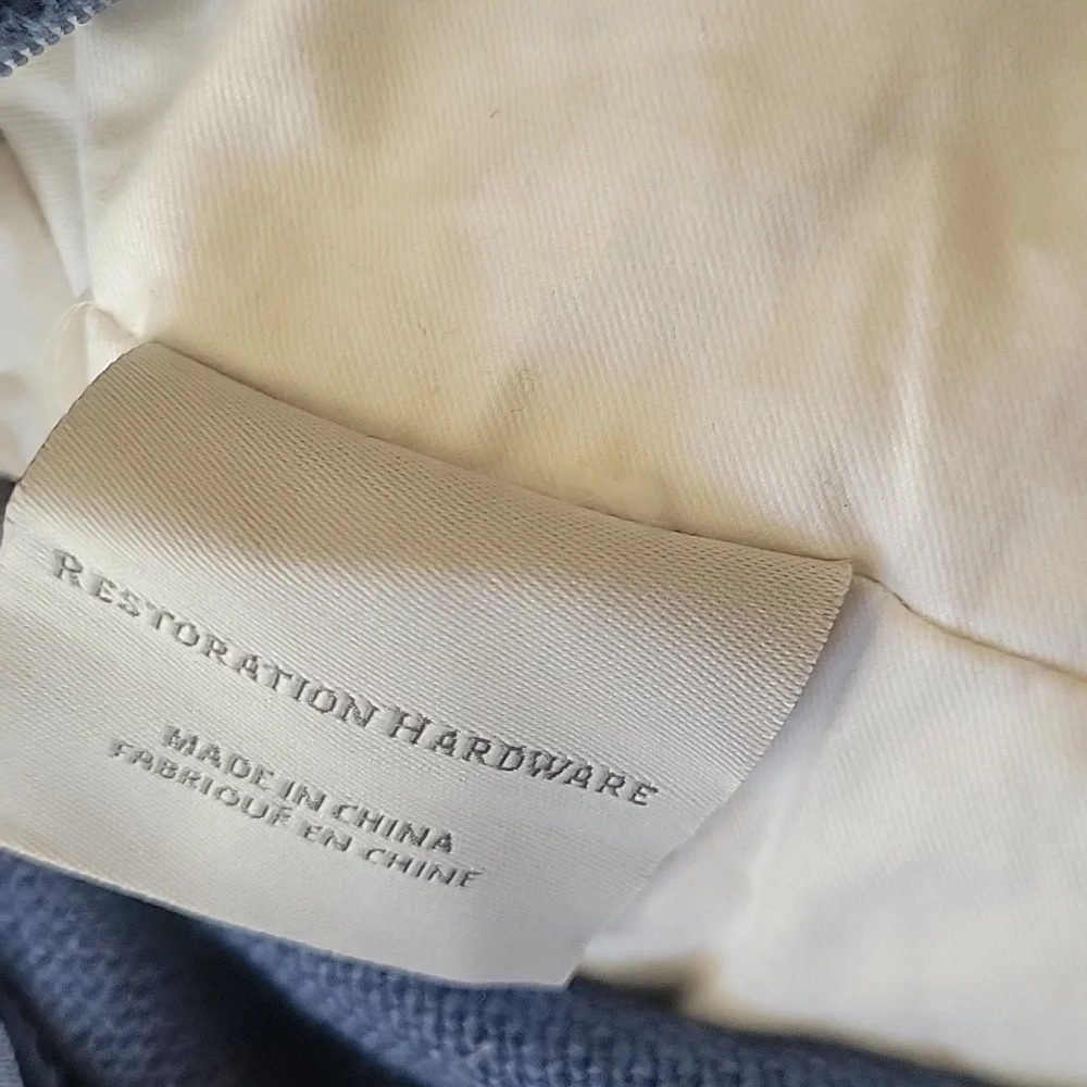 Restoration Hardware Belgian Linen Knife Edge Accent Pillow